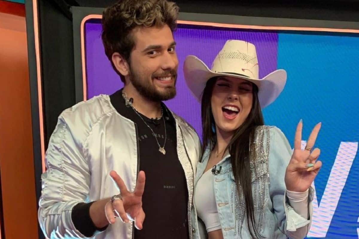 Ana Castela e Gustavo Mioto no TVZ (Foto: Reprodução/ Multishow)