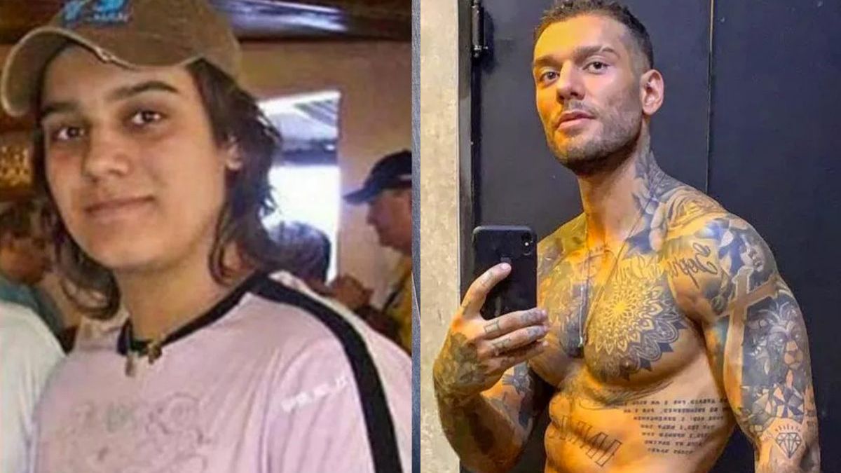 Antes e depois de Lucas Lucco (Foto: Reprodução/Internet)